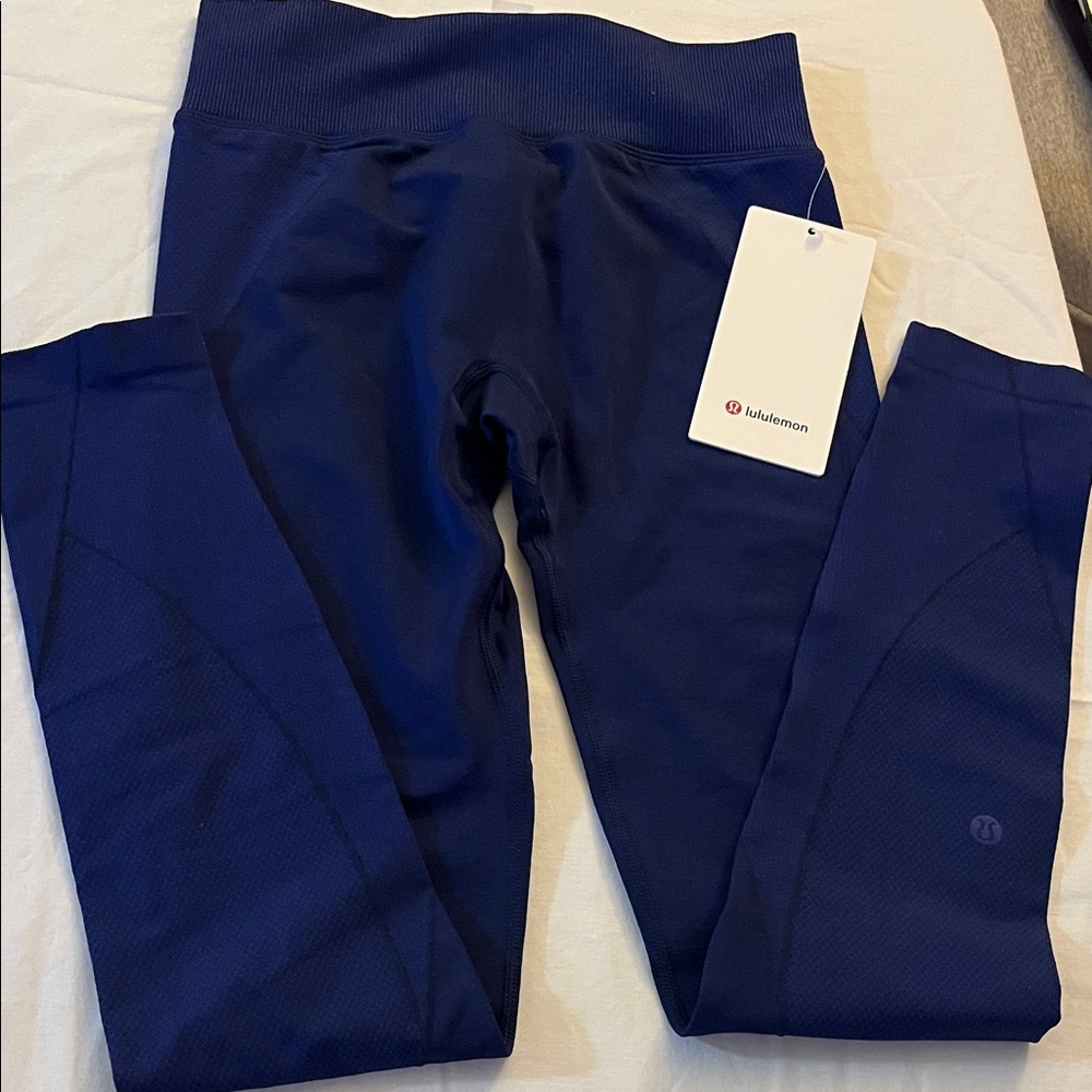 lululemon athletica Kids Deep Blue Leggings, Get low HR Training 25"